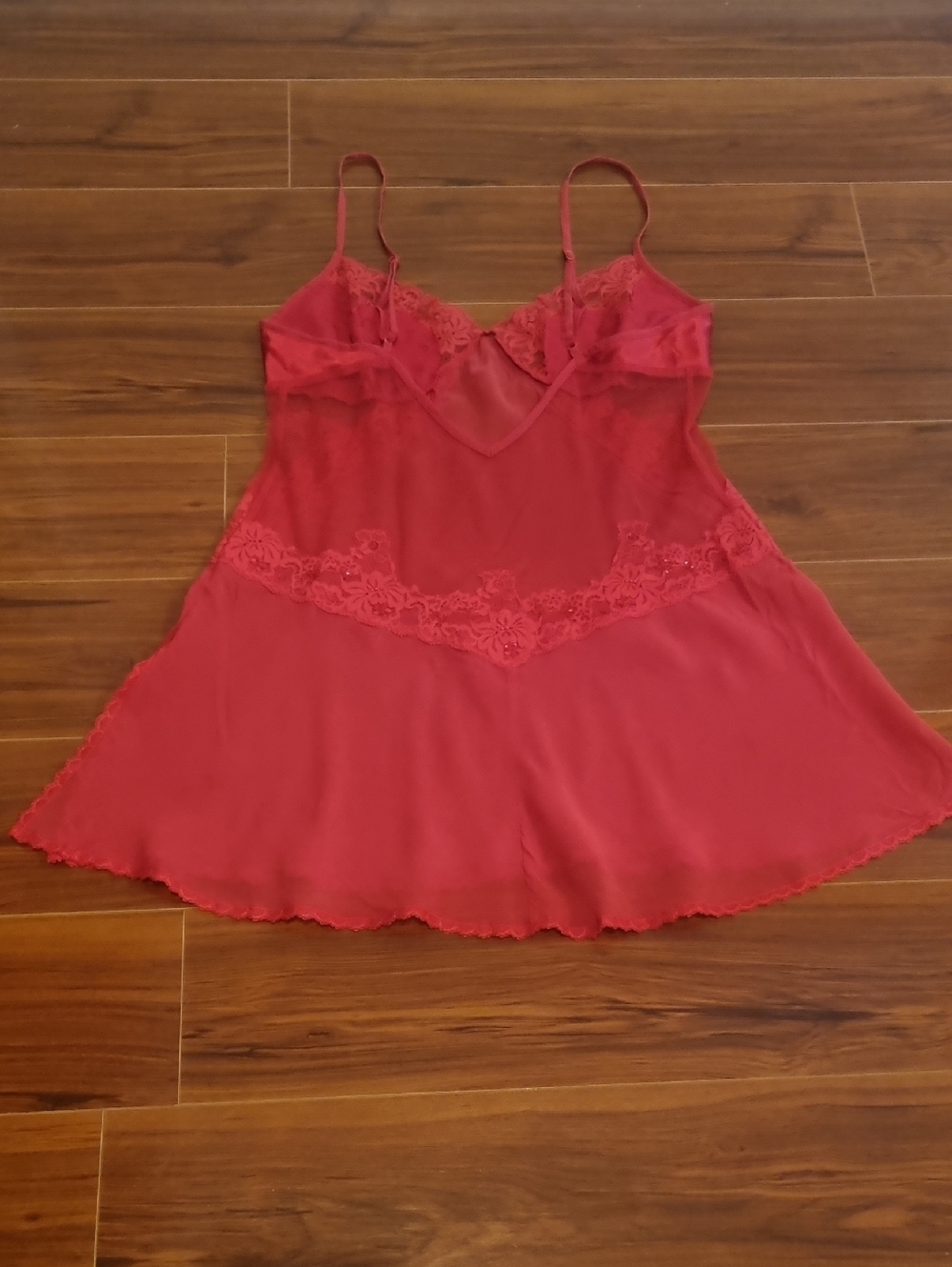 VICTORIA'S SECRET Vintage Babydoll Slip Dress Red Size Small - Picture 9 of 12